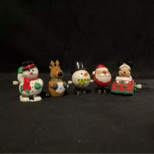 Lot Of 5 Chrismas Wind Ups